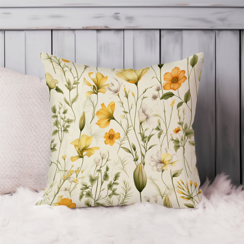 Animals William Morris Birds Damask Pattern I Cottage, 18"H x 18"W, Botanical Wildflower Dreams VI
