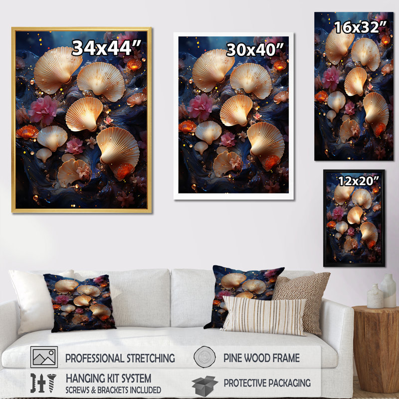 «Bold Brushstrokes Of  On Beach II», reproduction sur toile, H 40 po x l 30 po x P 1,5 po, Cadre naturel flottant