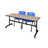Nicklos Flip-Top Training Nesting Table, 2 M Stack Chairs-32668119-32668128
