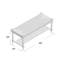 Banc de rangement en bois massif Shaylee