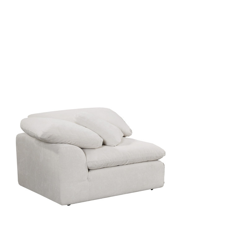 Canapé modulaire en coin avec repose-pieds Claughaun