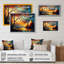 «Forest Scenery by a Lake», reproduction sur toile-86804430-86804431