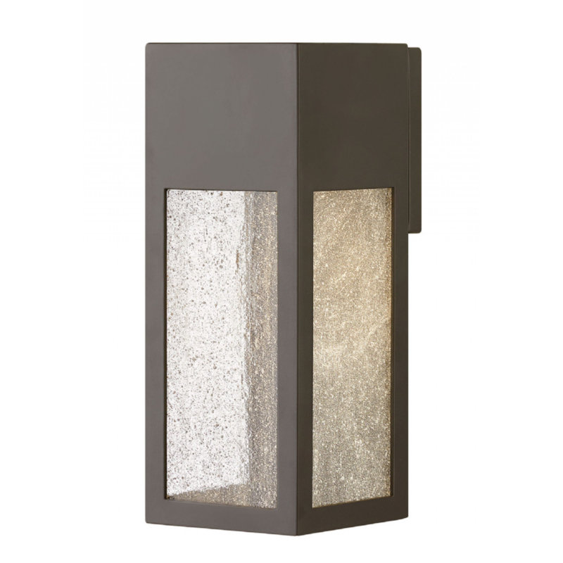 Plafonnier encastré d'extérieur à DEL Rook, Bronze, 6,5 W, H 12 po x l 4,8 po x P 4,8 po