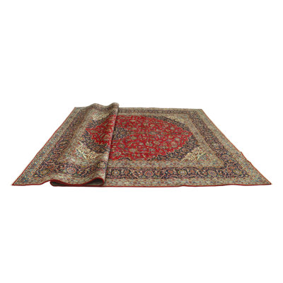 Khusbu Distressed Ghafoor Red Rug
