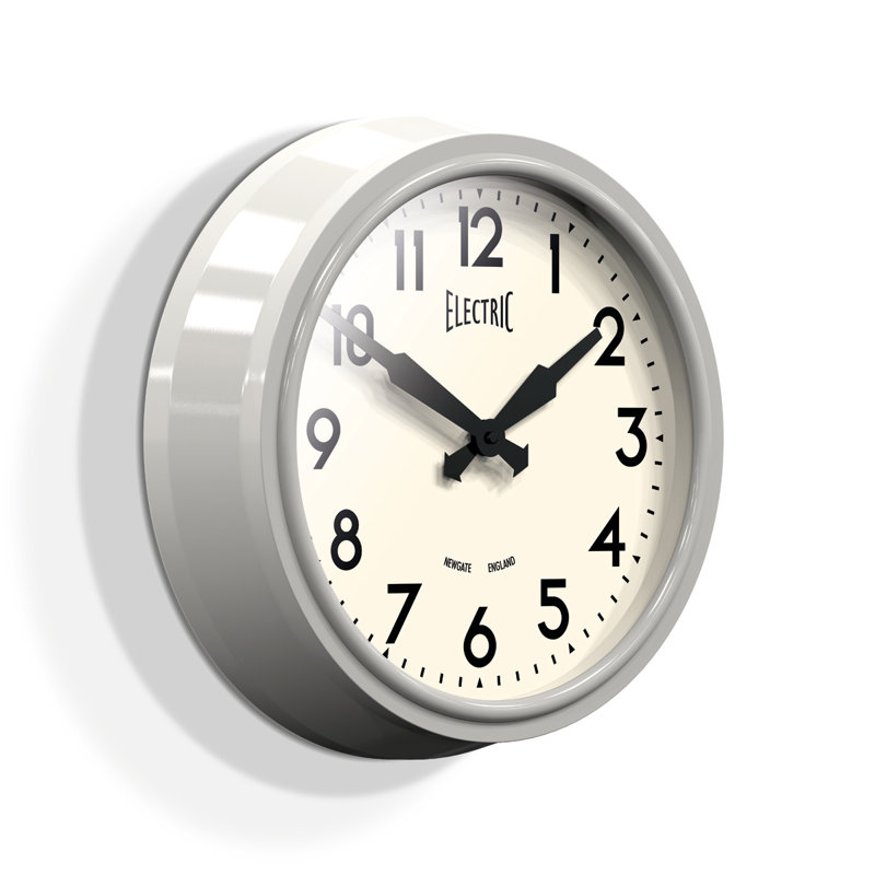 Electric 37cm Wall Clock, Grey