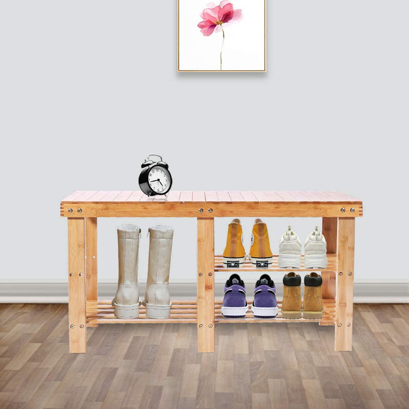5 Pair Shoe Rack, Natural