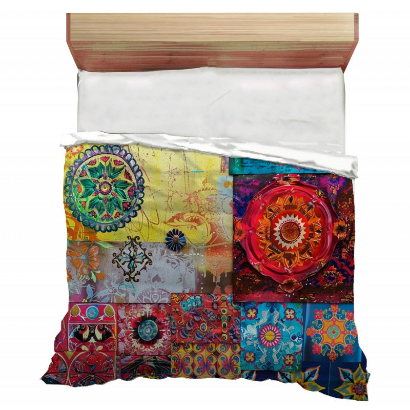 Trendy Floral Plush Microfiber / Polyester Comforter, Twin Extra Long Comforter