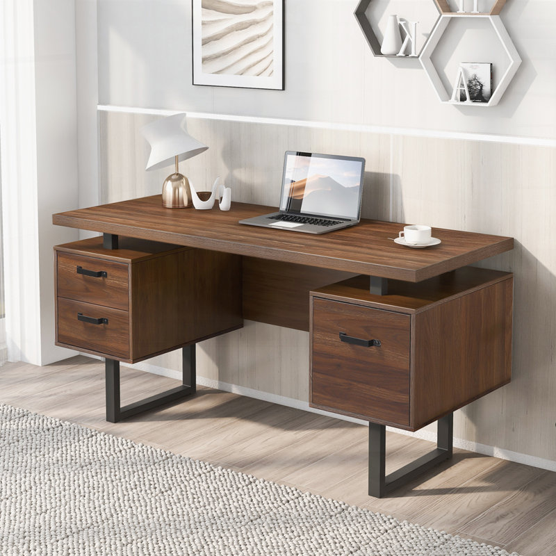 Blevins Writing Desk, 30" H x 59" W x 23.6" D