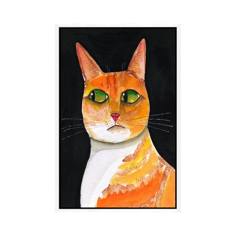 Side Eye Cat Closeup by Sharyn Bursic - Gallery-Wrapped Canvas Giclée on Canvas, 101.6 cm H x 66.04 cm W, White