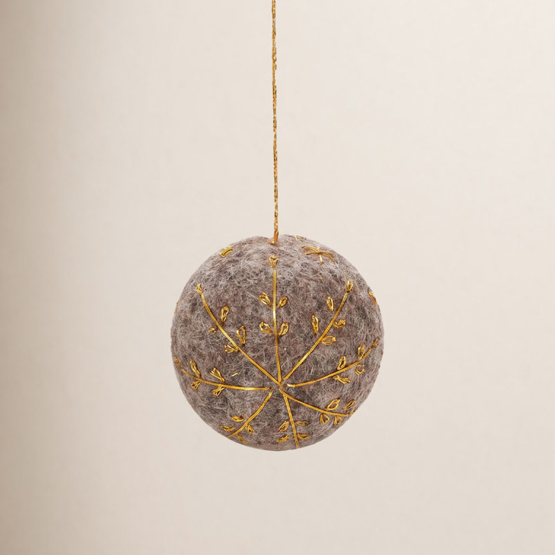 3'' Ball Ornament, White