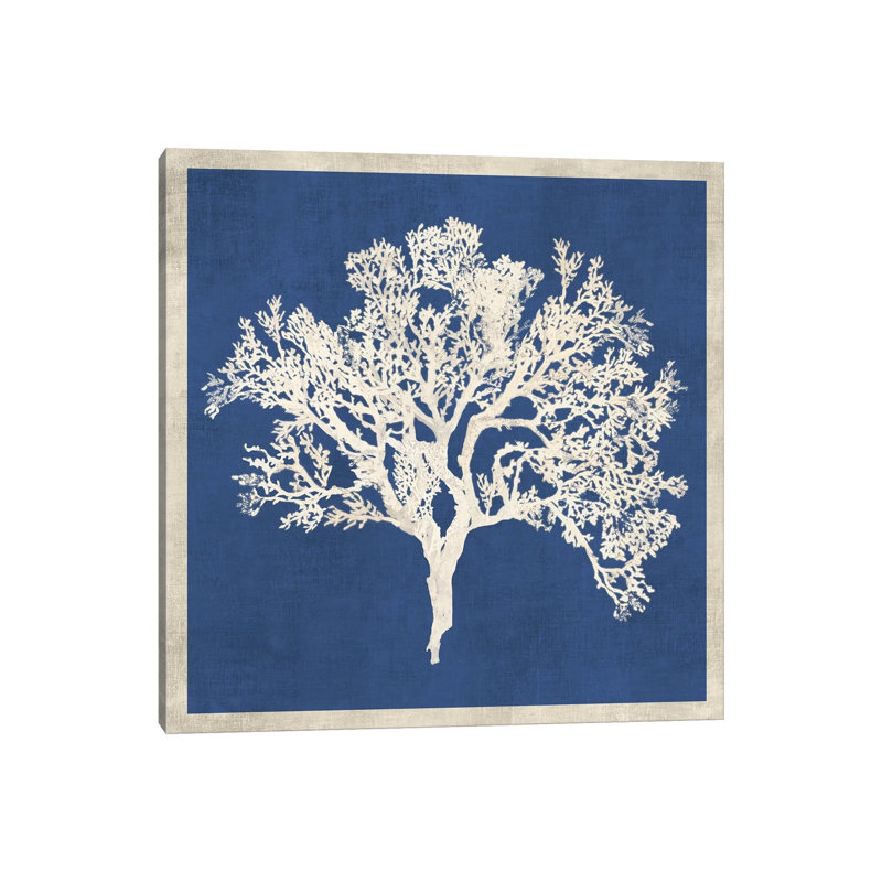 Cobalt Coral II by Aimee Wilson - Wrapped Canvas Painting, 45.72 cm H x 45.72 cm W x 1.91 cm D