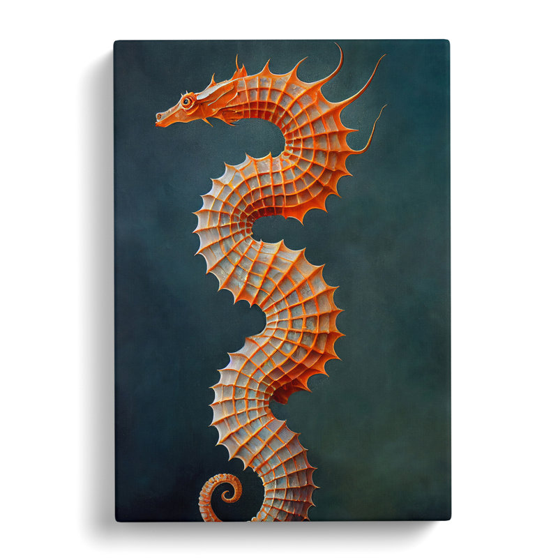 Seahorse Dragon - Wrapped Canvas, 76cm H x 50cm W x 3cm D