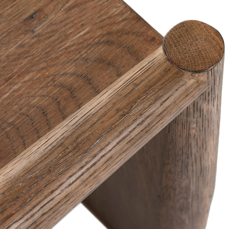Glenview Solid Wood End Table, Weathered Oak