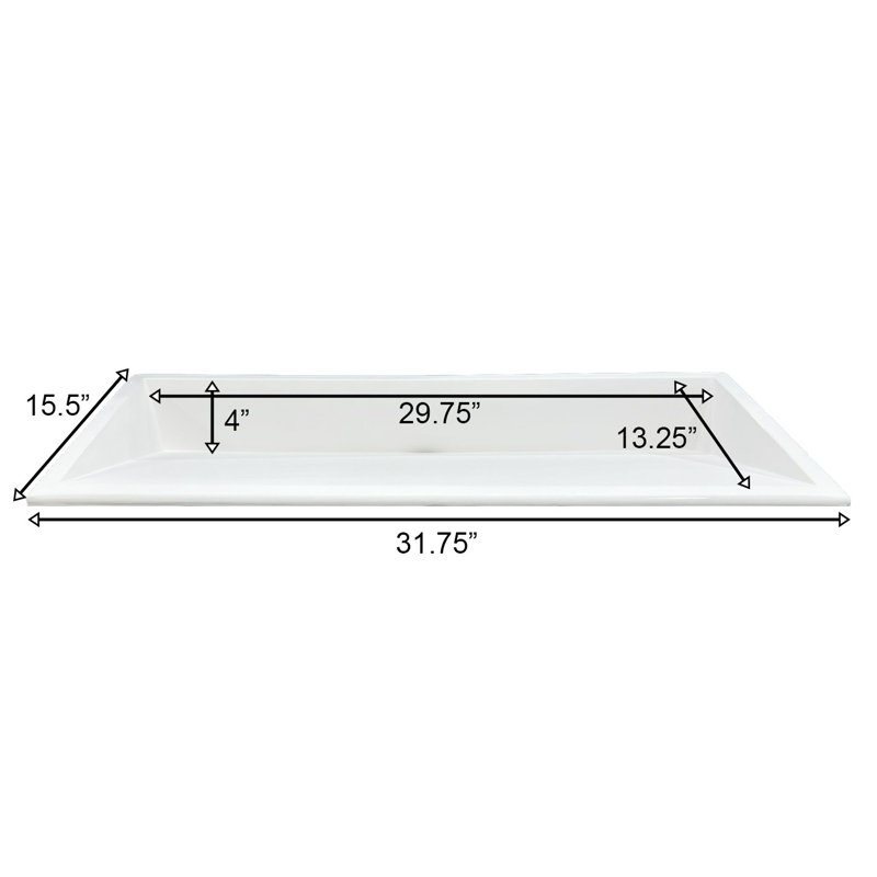 Lavabo de salle de bain sous-comptoir Marble-Lite, Blanc mat