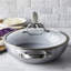 Poêle wok en céramique antiadhésive en acier inoxydable 12 po avec couvercle GreenPan Venice Pro