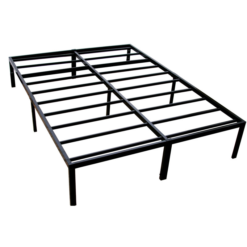 Heavy - Duty Twin Xl Black Steel Platform Foundation With Modern Design And Under Bed Storage Space Foundation, Included