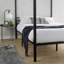 Volare Metal Industrial Four-Poster Bed Frame-1740867190