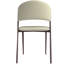 Ojani Leather Dining Chair, Modern Mid Century Upholstered Chair with Iron Legs, Comfortable Waterproof Accent Chair for Kitchen, Living Room, and Restaurant-406749985