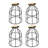 Mesure 8'' H x 6'' W Metal Bell Pendant Shade