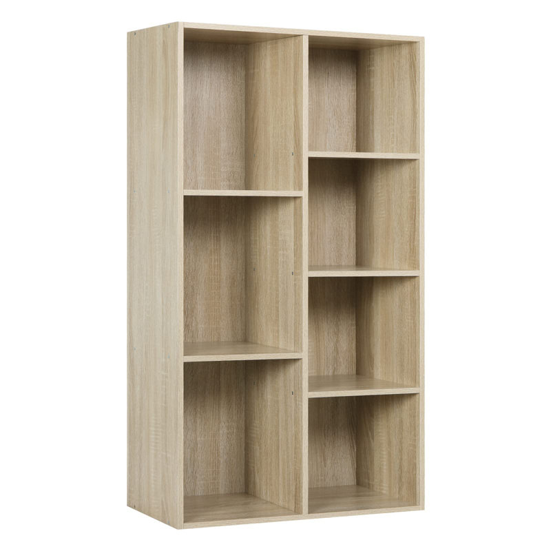 Cassien 108 cm H x 59.5 cm W Cube Bookcase, Oak