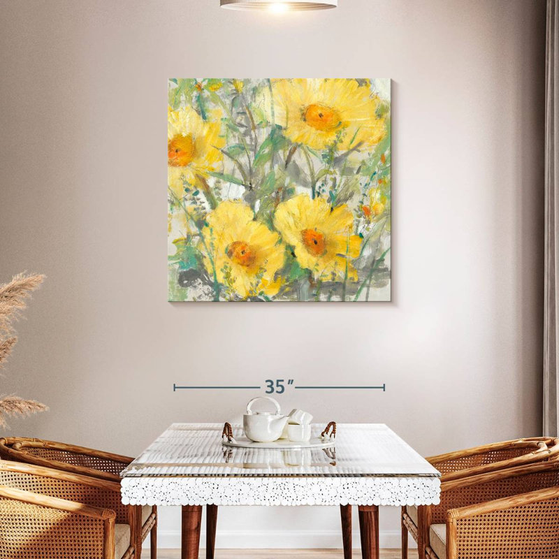 Harnek bouquet jaune I, H 36 po x l 36 po