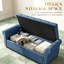 Banc de rangement capitonné 47 po avec accoudoirs roulés-758248415-758248418