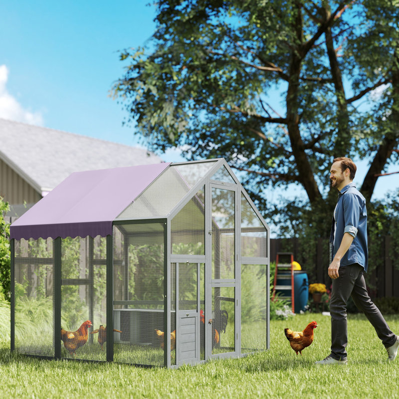 Large Walk In Chicken Run for 6-8 Poultries 1.7 x 1.8 x 1.8 m