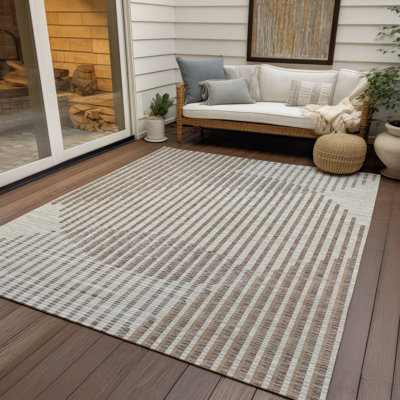 Tapis intérieur / extérieur beige Elowen 