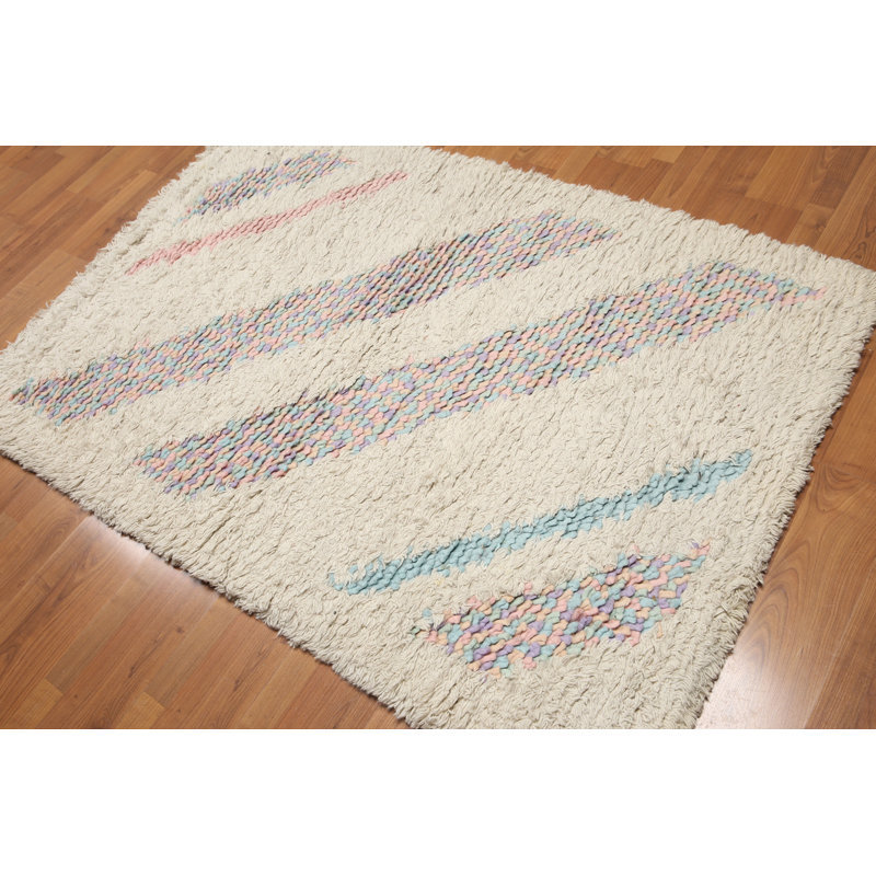 Cazeault One-of-a-Kind 4' X 6' Wool Area Rug in Beige