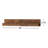 3 Piece Alder Floating Shelf
