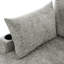 Tissu chenille avec porte-gobelets et rangement - Lit gris caché-217813616