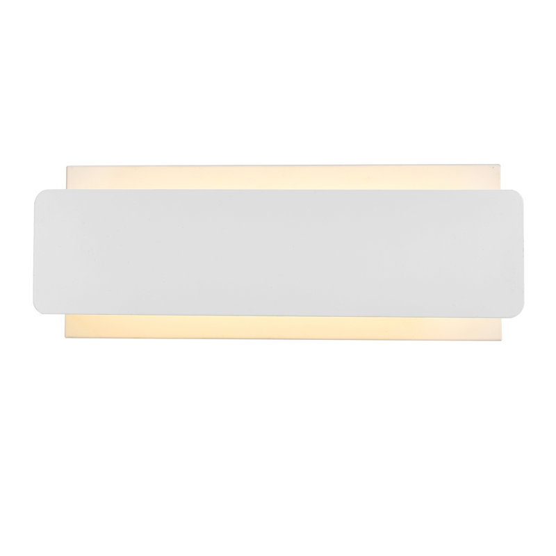 Applique murale à DEL intégrée - finition blanche, parfaite pour les chambres à coucher, les salles de bain, les cuisines et les foyers