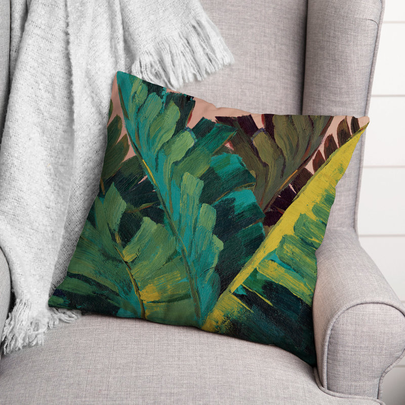 Floral Outdoor Throw Pillow