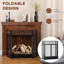 3-Panel Folding Fireplace Screen Door