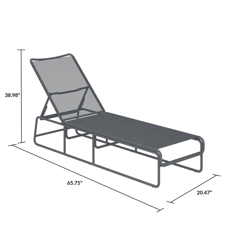 167cm Long Reclining Single Chaise