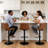 Double-Layer Upholstered Swivel Adjustable Height Bar Stool (Set of 3)-2069916368-2069916367