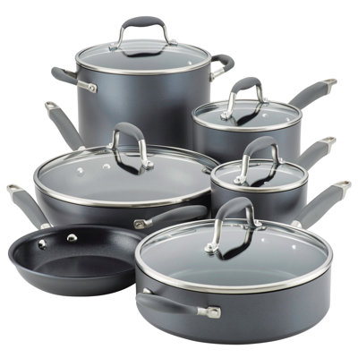 Anolon Advanced Home Hard Anodized Nonstick Cookware Set, 11 Piece