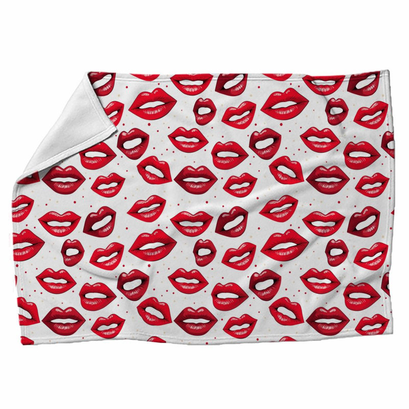 Machine Printed Throw Blanket, 51" W x 60" L