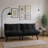 2-in-1 Convertible Folding Sofa Bed Modern Multipurpose Sofa, Classic Black-1953451081