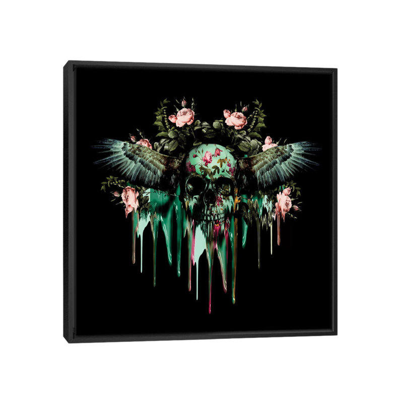 Reproduction d’art sur toile tendue, "rêve", H 18 po x l 18 po x P 1,5 po, Toile avec cadre noir, Pas de tapis