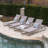 Roberson Outdoor Metal Chaise Lounge Set