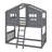 House-Style Bunk Bed With Built-In Ladder-99231143