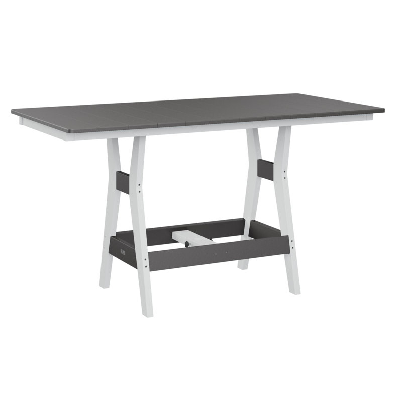 Table de bar rectangulaire Camden, Gris fumée, H 38,87 po x l 66 po x P 33 po