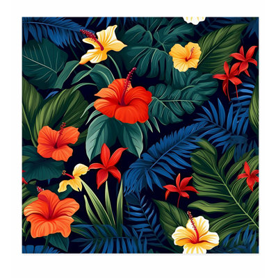 «Floral Hibiscus Flower Dreams III», reproduction d'art non encadrée