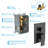Topcraft 10-Inch Wall Mounted Square Shower System With Rough-In Valve