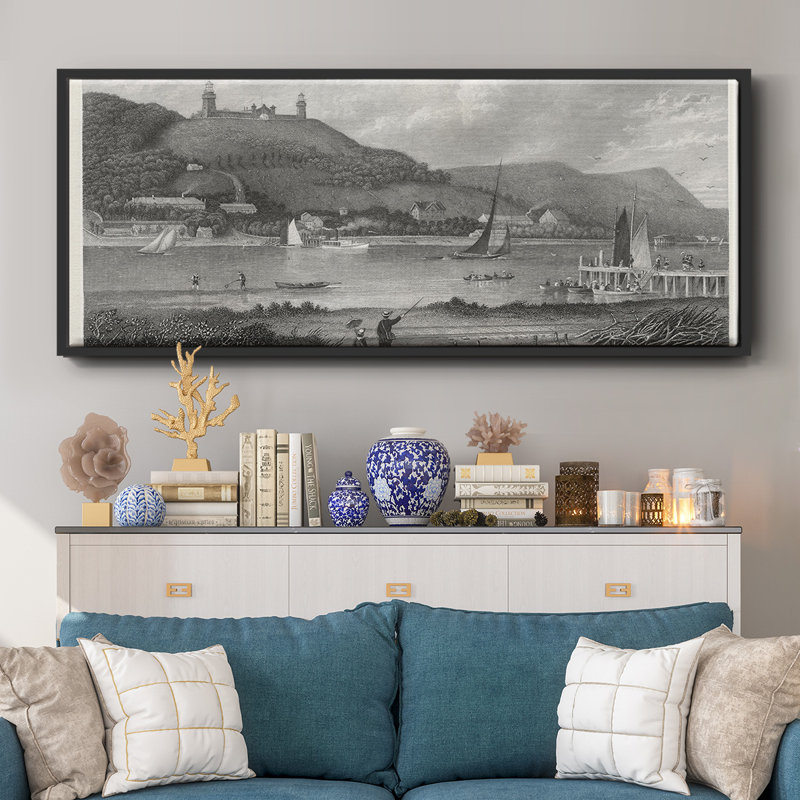 The Highlands of the Neversink - toile encadrée, H 20 po x l 50 po