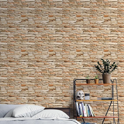 Rouleau de papier peint autocollant L 126 po x l 24 po Hydesville