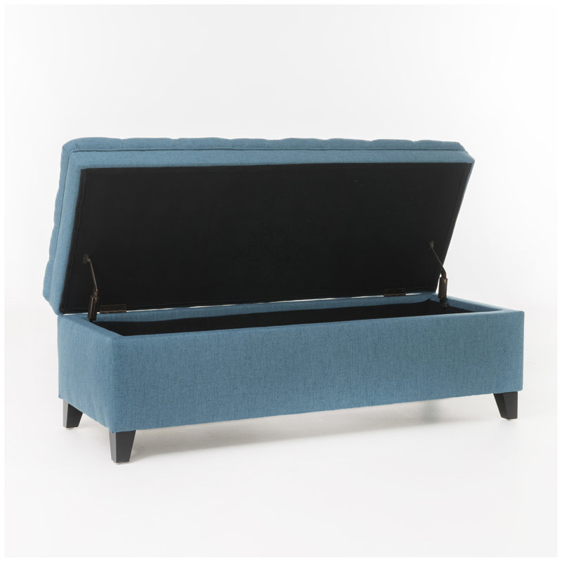 OTTOMAN DE RANGEMENT JULiana, Bleu