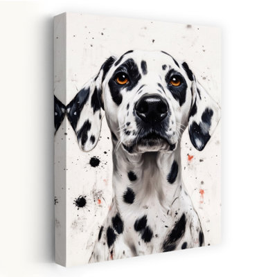 Expressive Dalmatian Dog Contemporary Dog Wall Art