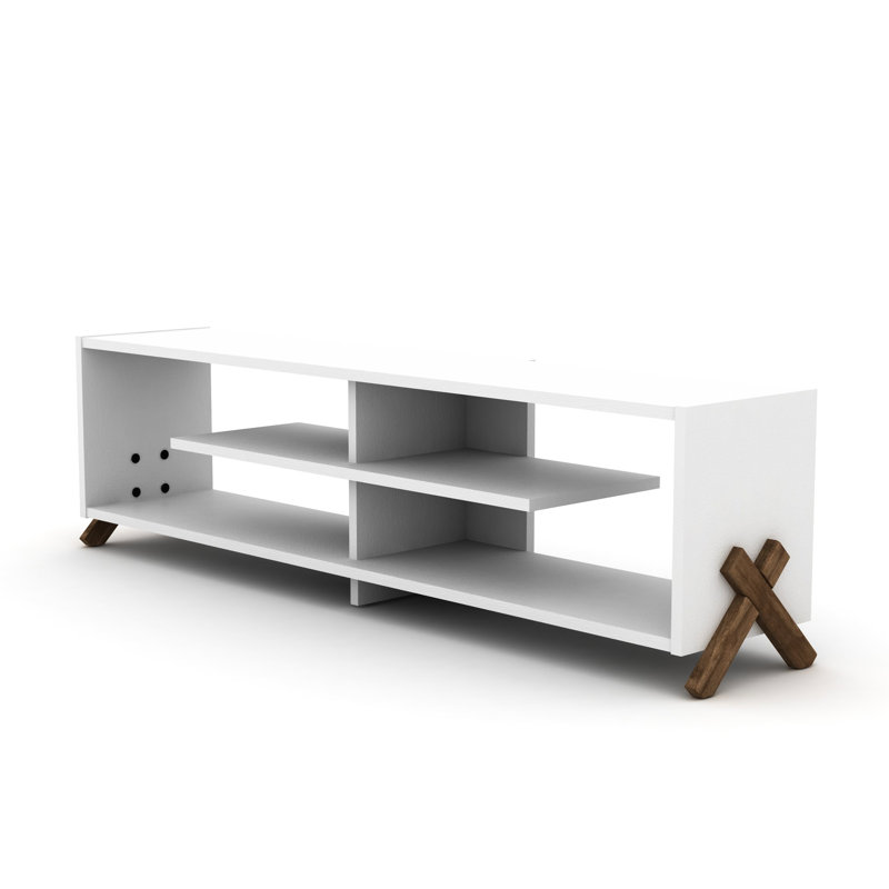 Meuble télé 4 tablettes Mid Century